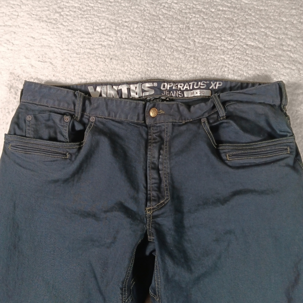 Viktos Operatus XP Tactical Mens 38X30 Blue 12oz Denim Tactical Stretch AR Mag - Picture 4 of 14